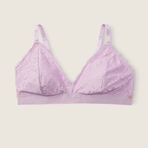 PINK VICTORIAS SECRET LACE TRIANGLE BRALETTE